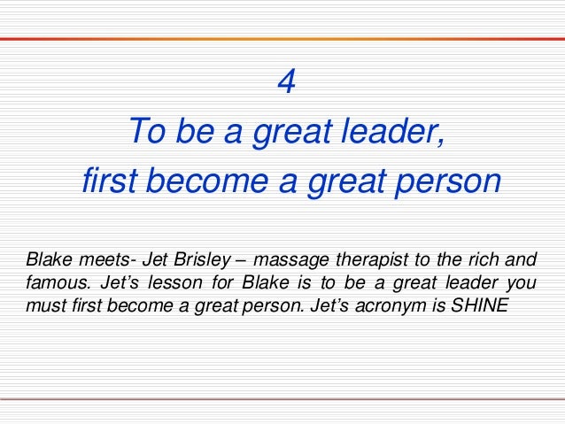 What makes you a great leader essay