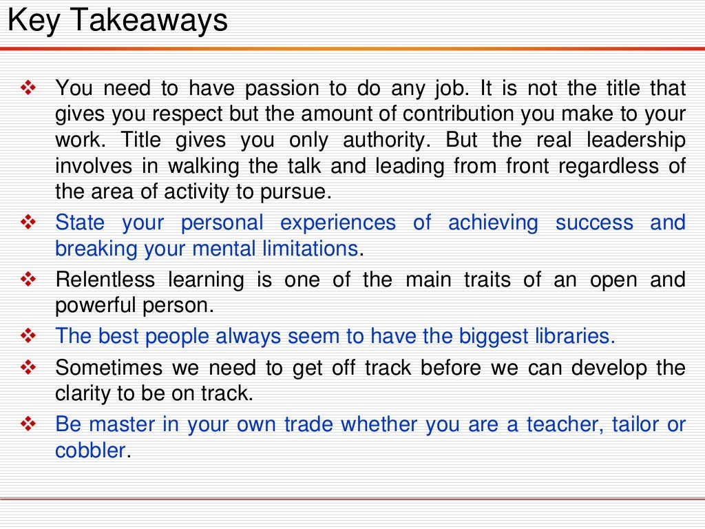 Summary The Leader Who Had No Title