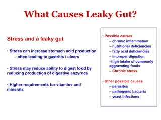 The leaky gut syndrome Slide 33