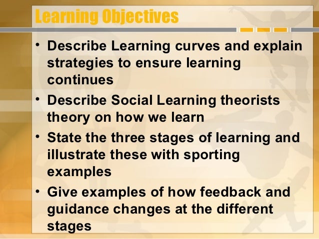 The learning process