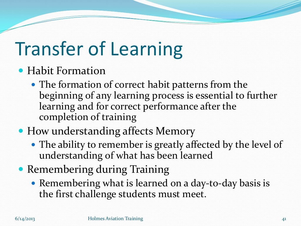 The learning process- Fundamentals of Instruction