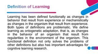 The learning process | PPTX