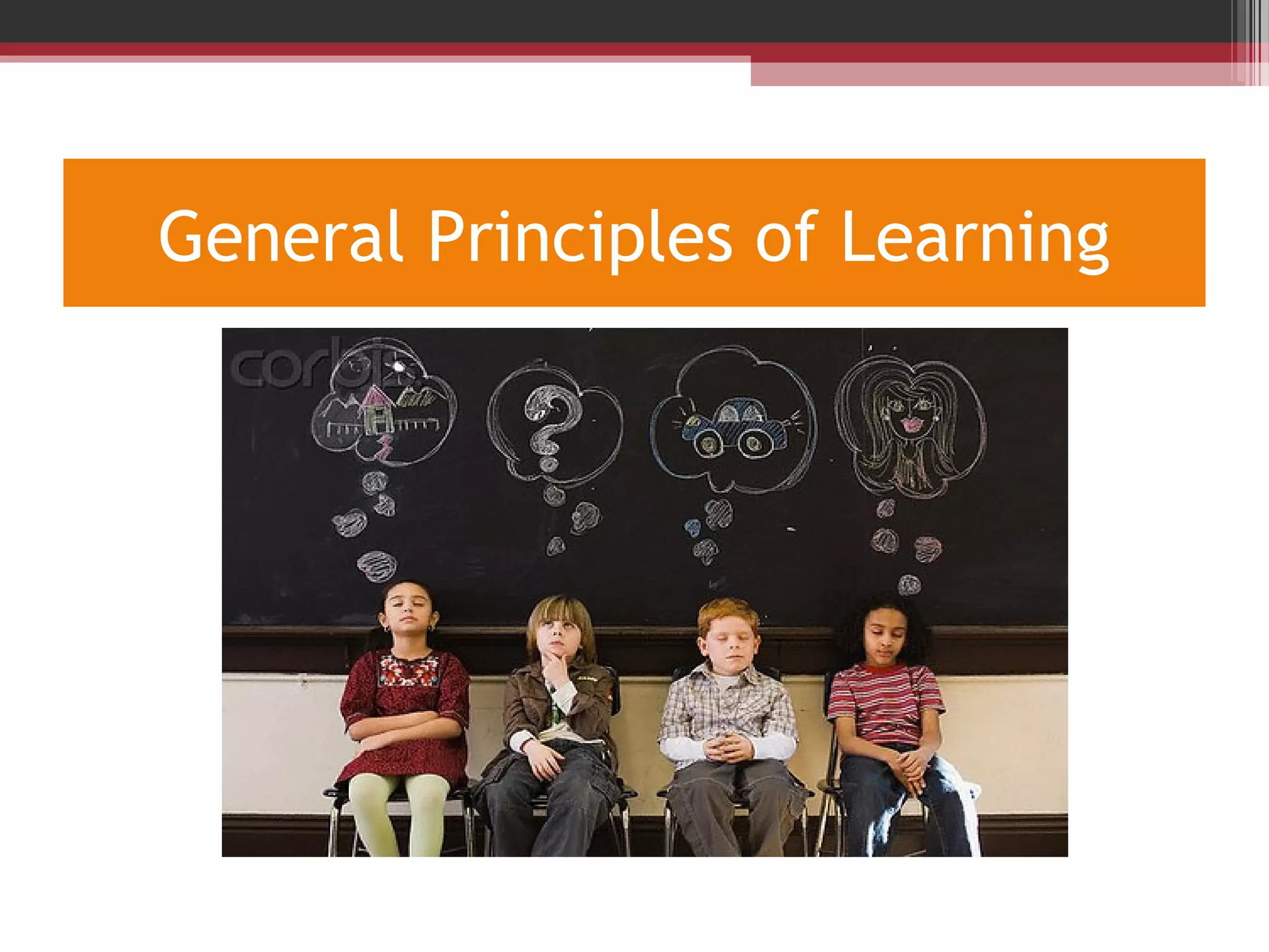 General Principles of Learning
 