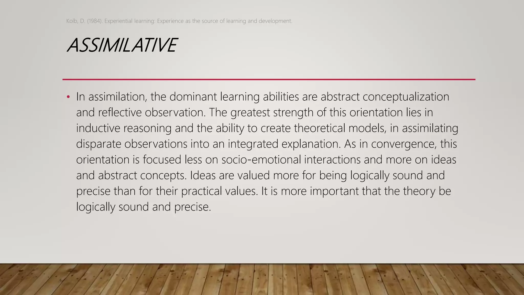 The learning style inventory | PPTX
