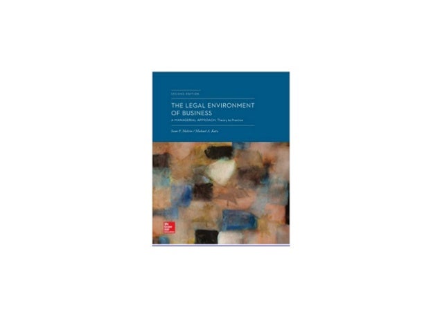 EBOOK_HARCOVER LIBRARY The Legal Environment of Business A Manageria…