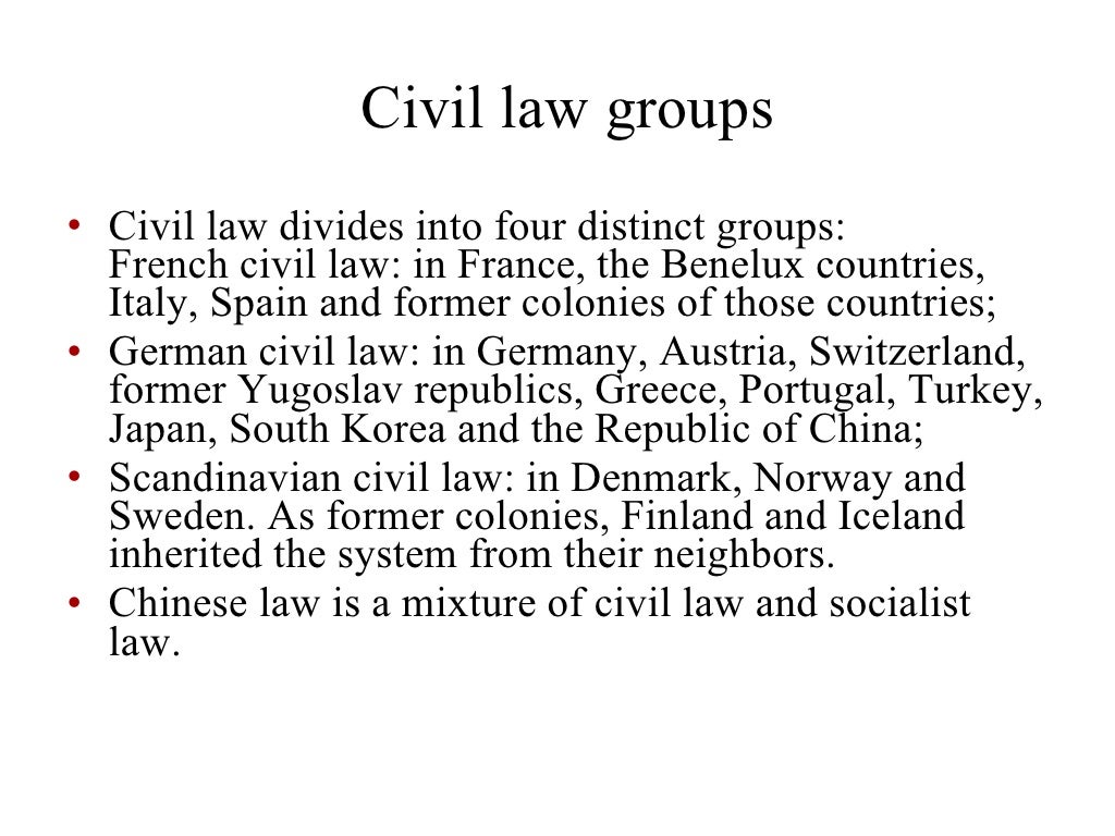 The Legal Systems Of The World