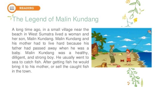 Narrative Text Of Malin Kundang