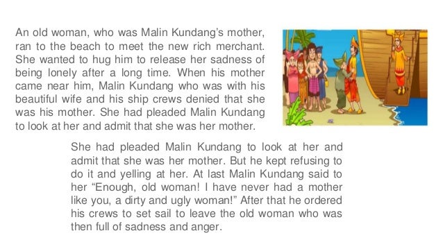Terjemahan The Legend Of Malin Kundang