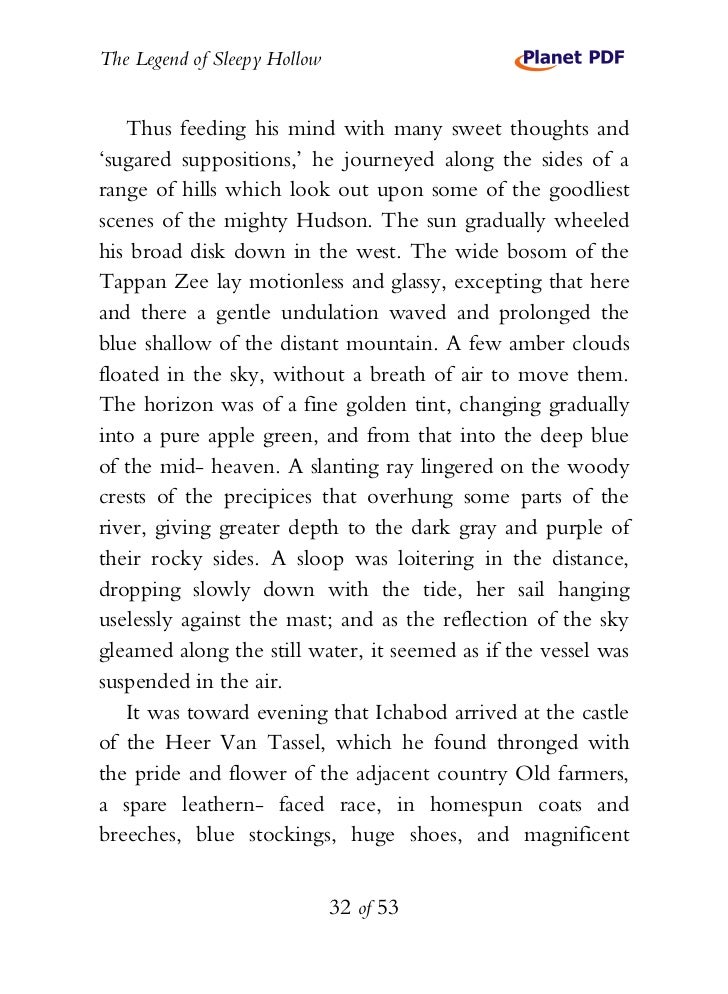 "The legend of sleepy hollow"