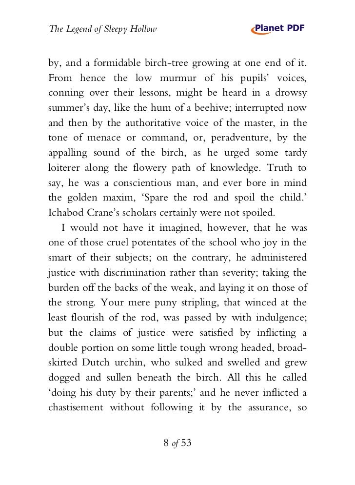 Legend of sleepy hollow essay