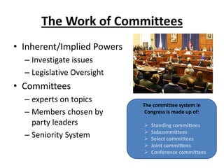 The Work of Committees