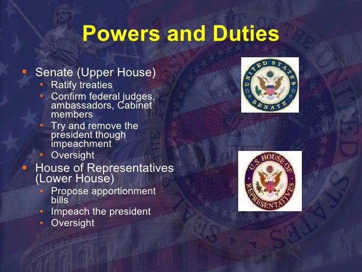 The Legislative Branch New