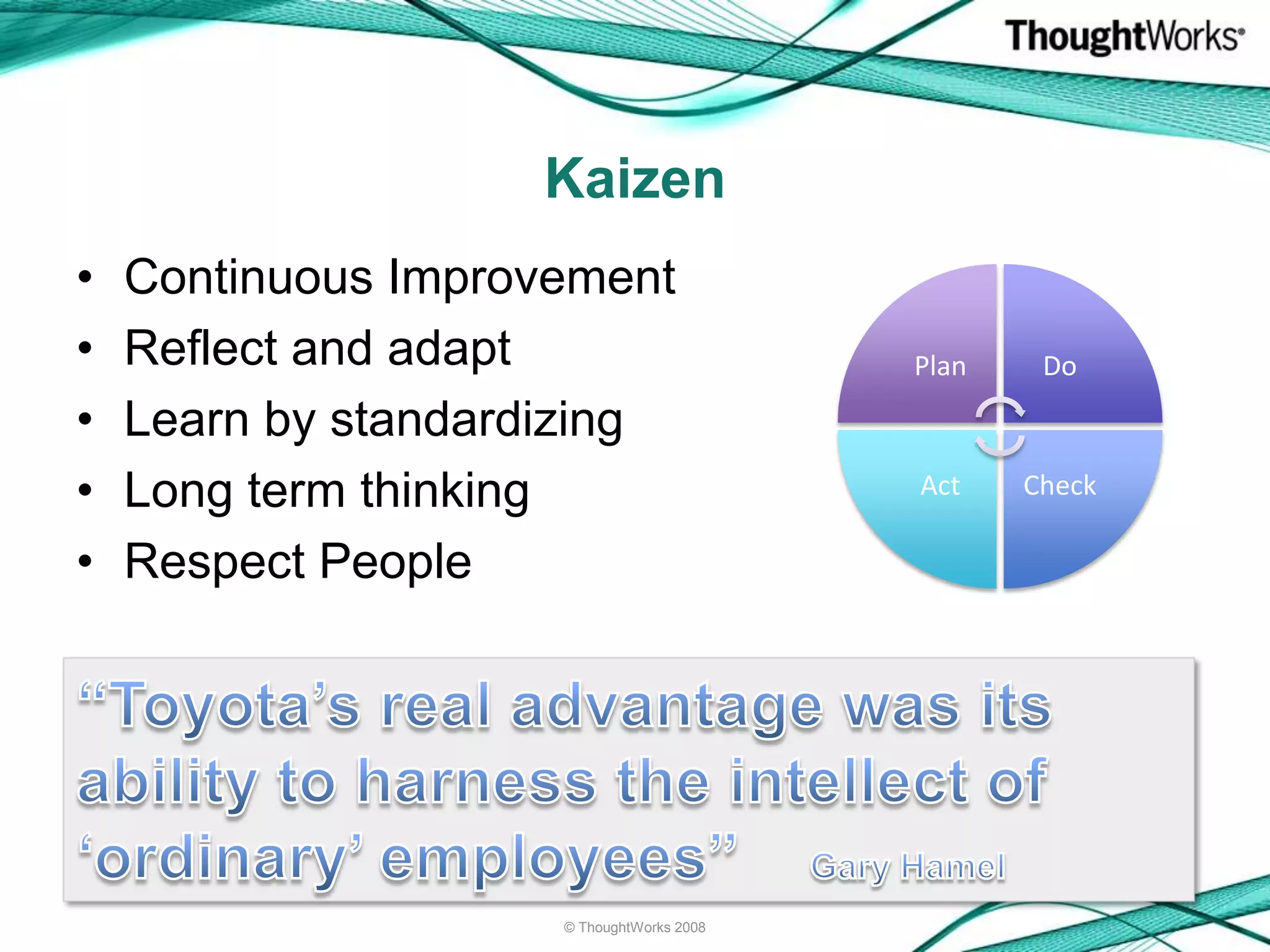 The Lego Lean Game (XP 2009 version)