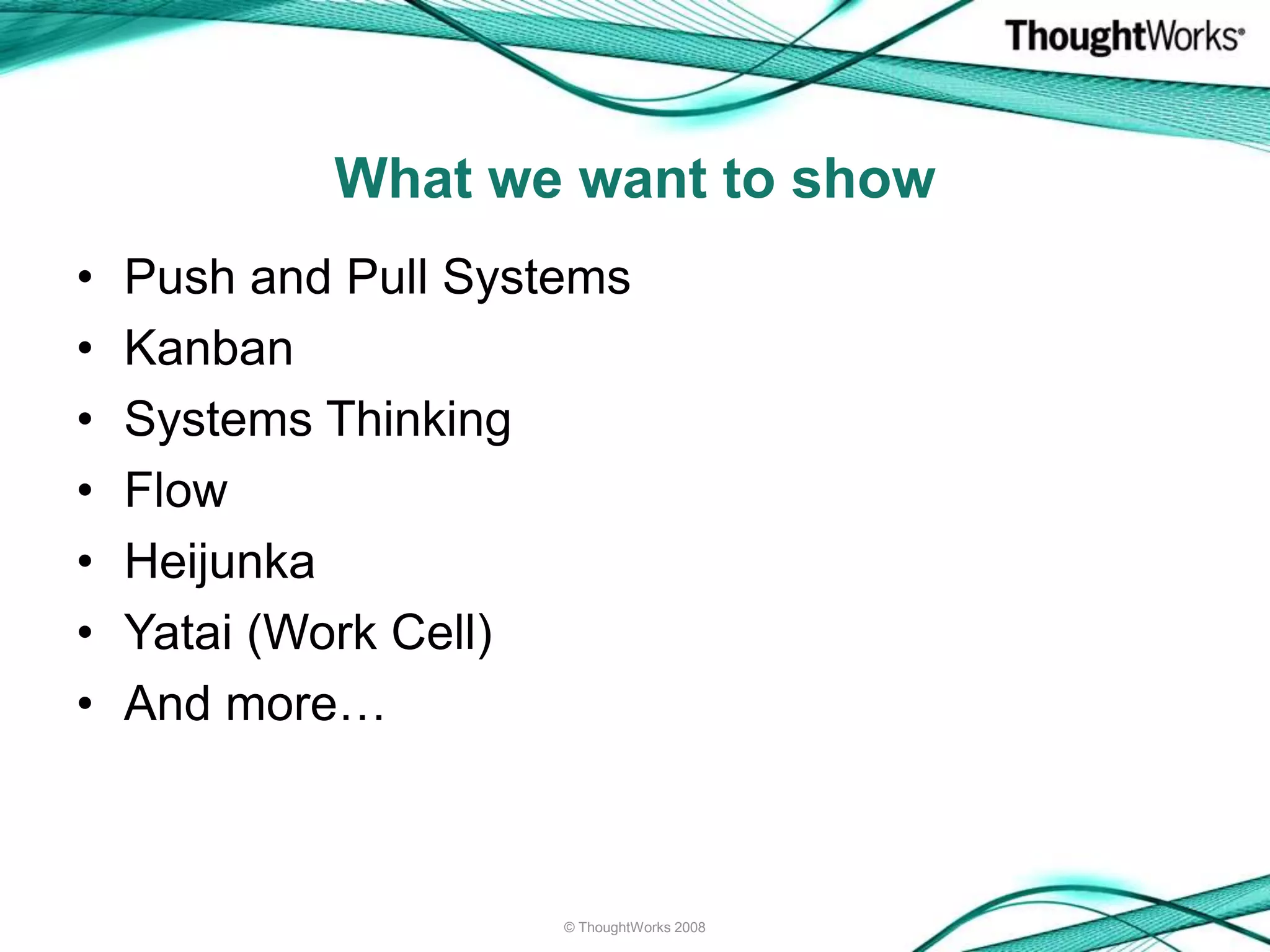 The Lego Lean Game (XP 2009 version)