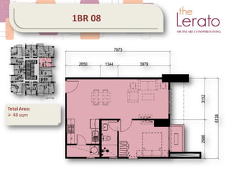 1BR 08
Total Area:
 48 sqm
 
