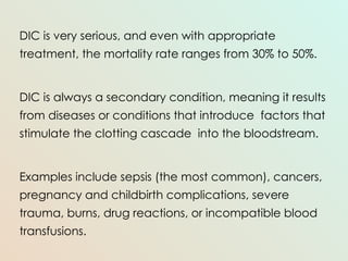 Dic Examples Understanding the Lethal Triad: Hypothermia, Acidosis, and DIC in ...