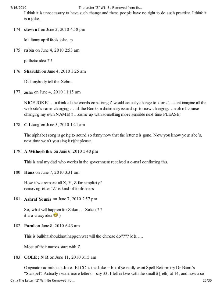 The Letter Z Will Be Removed From The English Alphabet