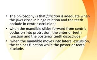 Tooth Disocclude The level anchorage system-Dr.Pooja Kale | PPTX