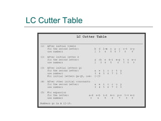 The Library of Congress Classification | PPT
