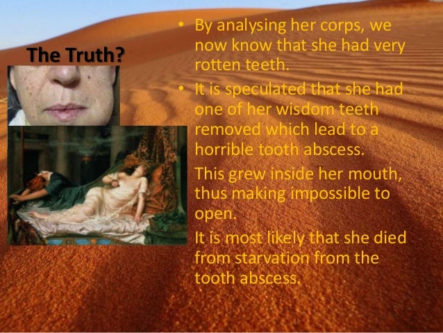 The life and death of cleopatra
