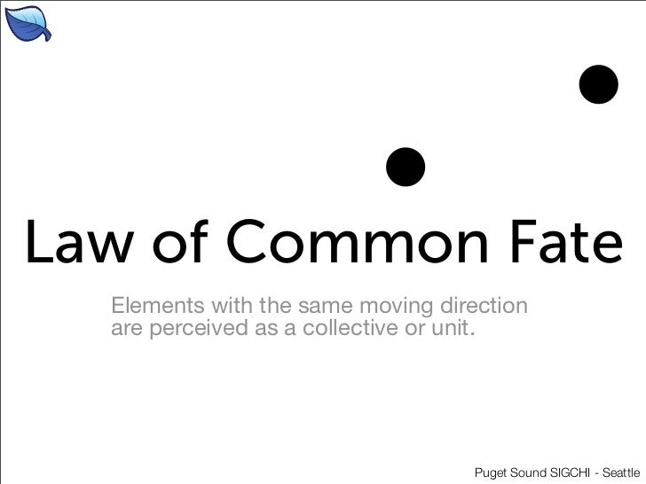 Law of Common Fate Elements