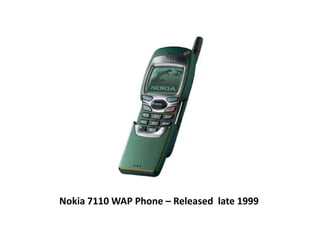 Nokia 7110 WAP Phone – Released  late 1999