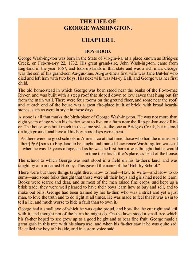 The Life of Washington