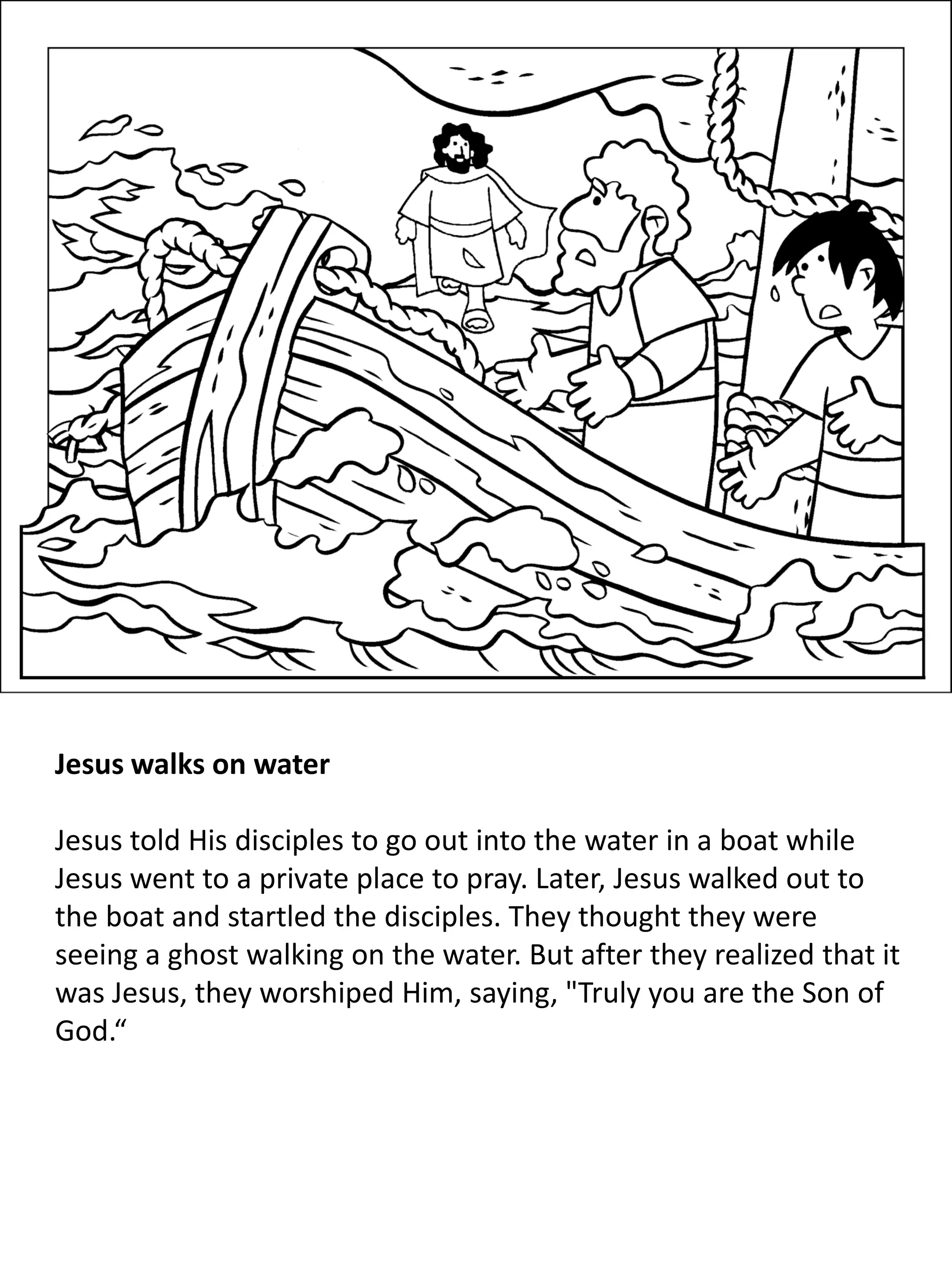 The Life of Jesus for Children: Coloring Book | PDF