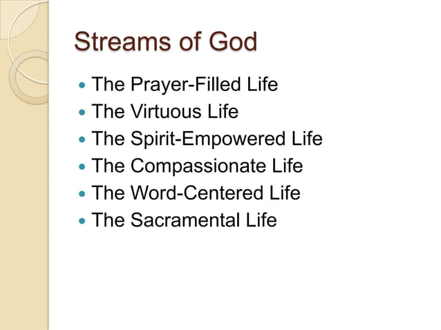 The life of prayer | PPTX