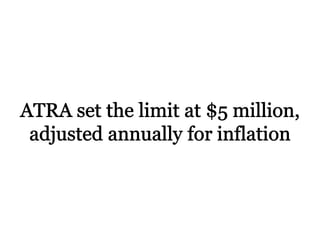 The Lifetime Exemption to Gift and Estate Taxes