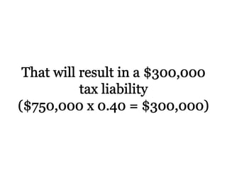 The Lifetime Exemption to Gift and Estate Taxes