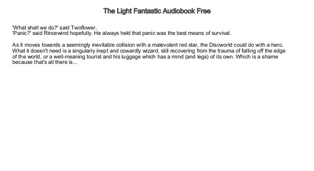 download the light fantastic audiobook