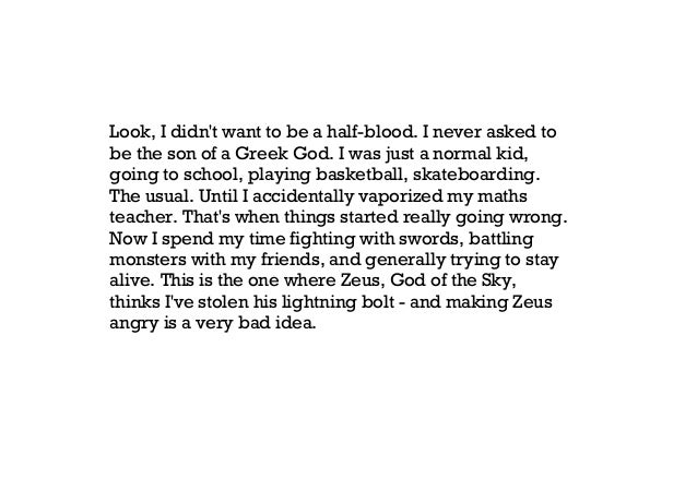 lightning thief book read