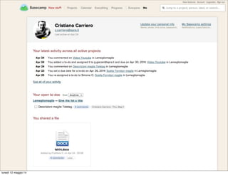 lunedì 12 maggio 14
 