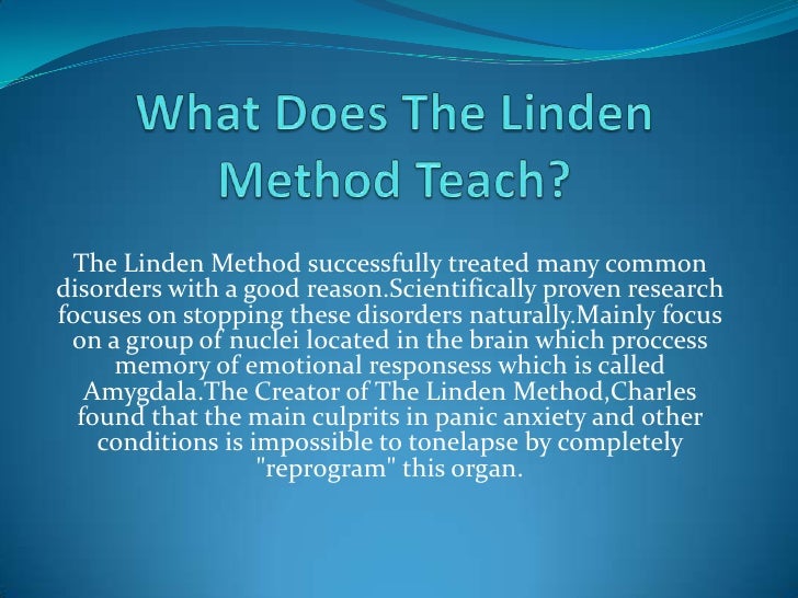 The linden method review