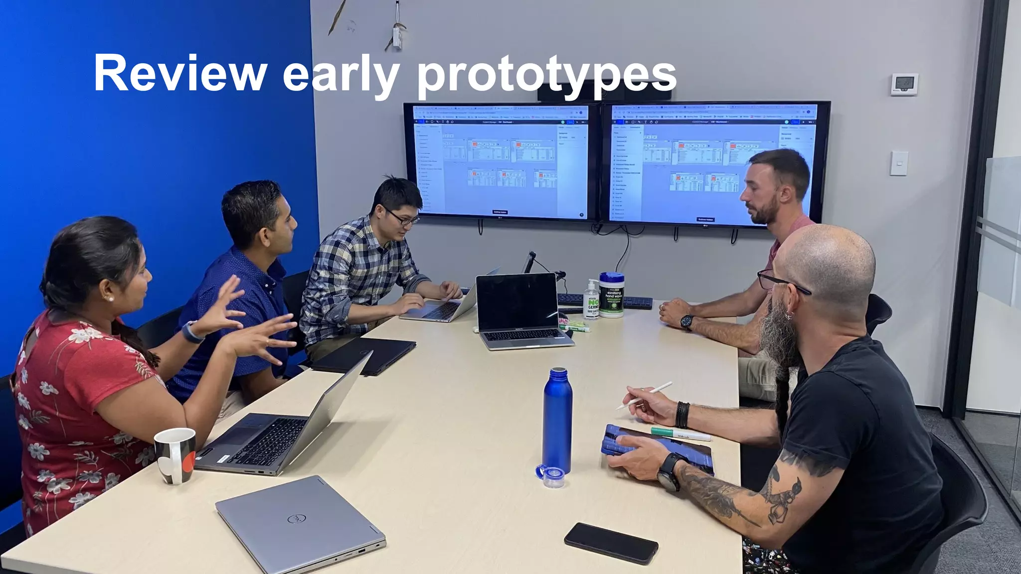 Review early prototypes
 