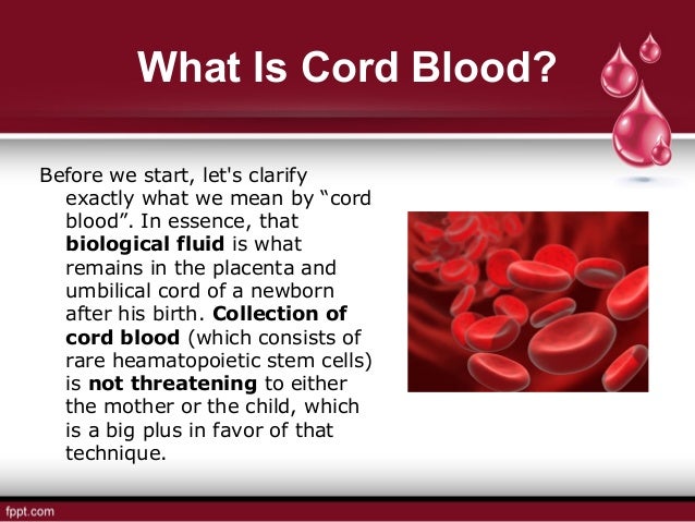 The link between stem cell research and umbilical cord blood