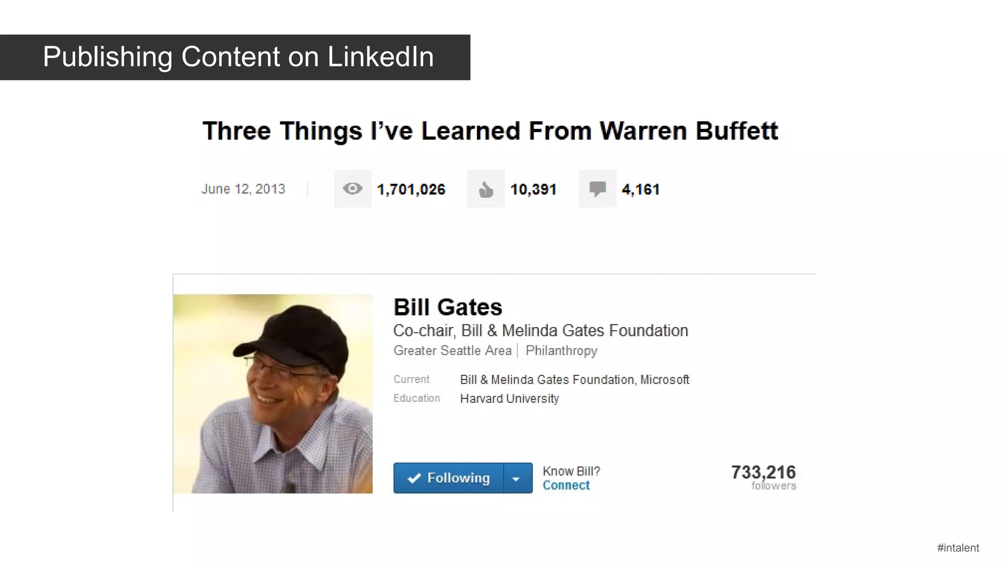 Publishing Content on LinkedIn

#intalent

 