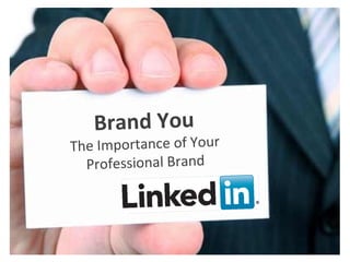 Brand You
  The Importance of Your
    Professional Brand




Recruiting
Solutions
 