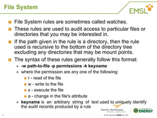 The Linux Audit Framework | PDF