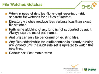 The Linux Audit Framework | PDF