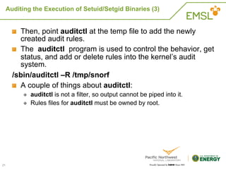 The Linux Audit Framework | PDF