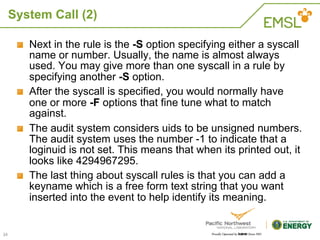 The Linux Audit Framework | PDF