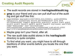 The Linux Audit Framework | PDF