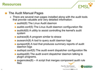 The Linux Audit Framework | PDF
