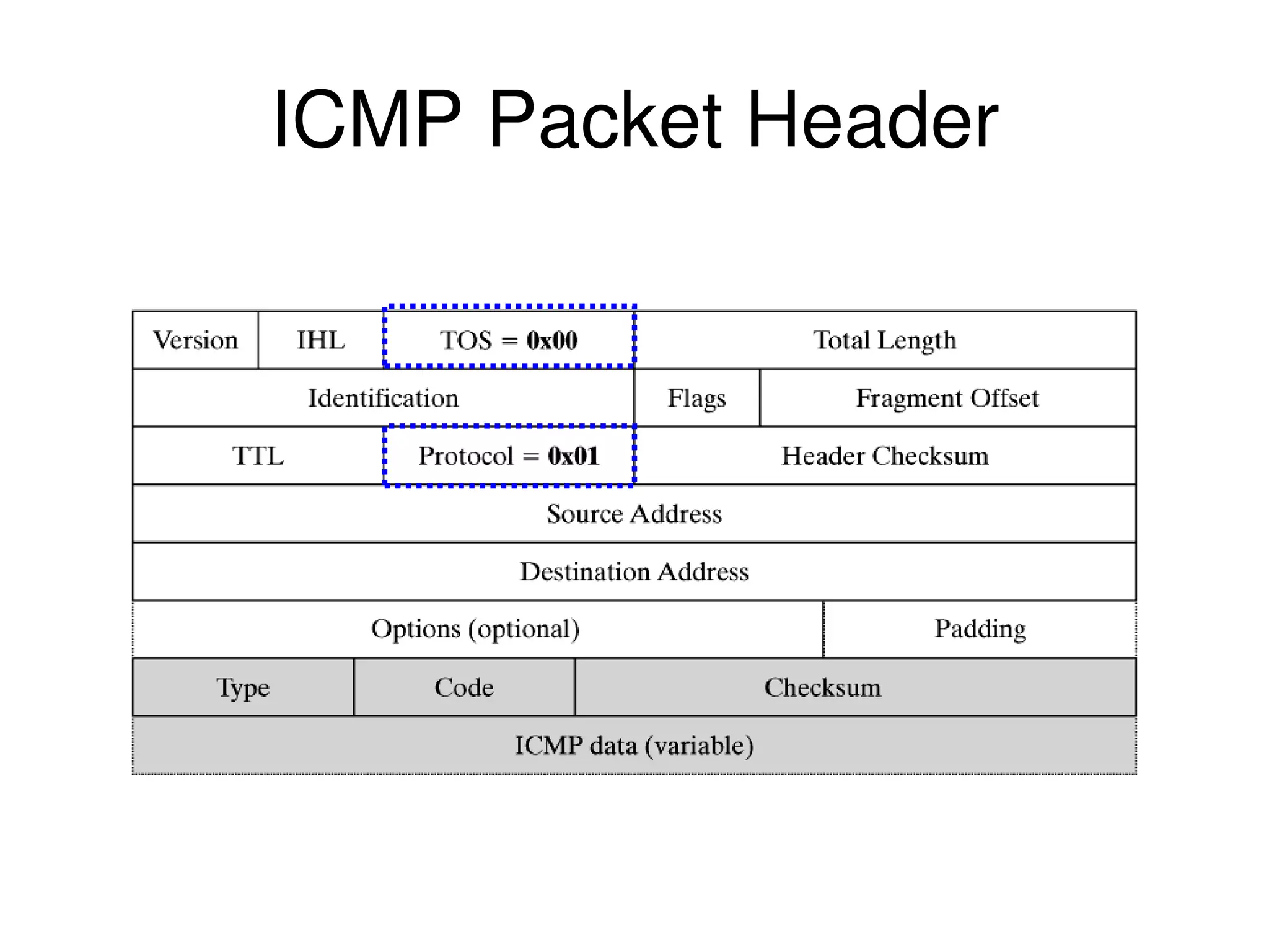 ICMP Packet Header 