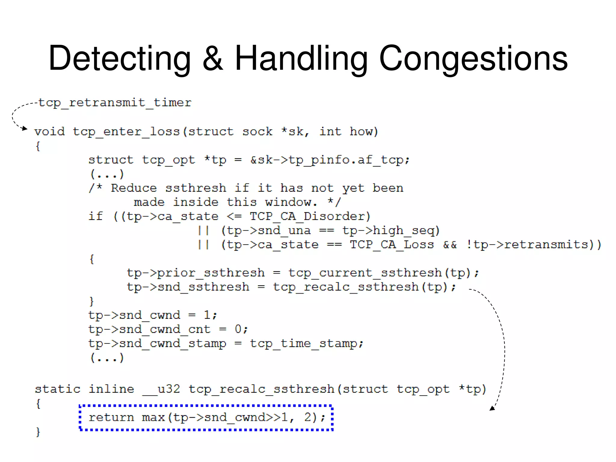 Detecting & Handling Congestions 