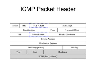 ICMP Packet Header
 