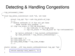 Detecting & Handling Congestions
 
