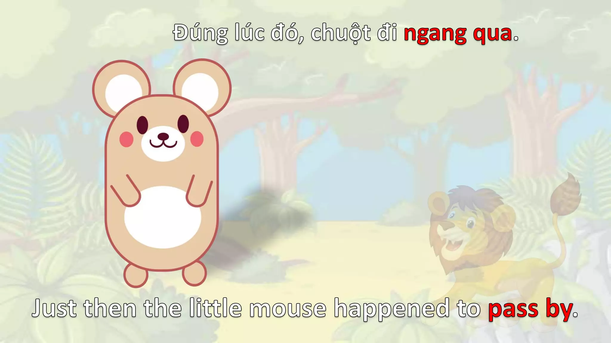 The lion and the mouse - Learning english for kids | PPTX